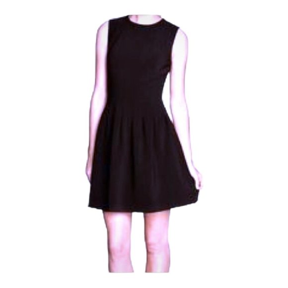 Zara Woman Drop Waist Dress Womens Size XS Black Floral Knit Sleeveless - Picture 12 of 12